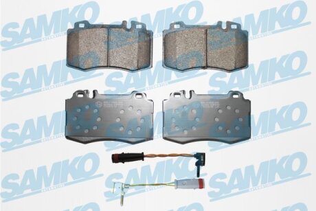 Комплект гальмівних накладок, дискове гальмо SAMKO 5SP849A