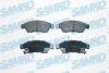 Комплект гальмівних накладок, дискове гальмо SAMKO 5SP852 (фото 1)