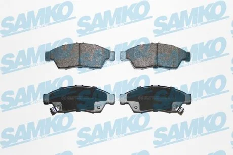 Комплект гальмівних накладок, дискове гальмо SAMKO 5SP852