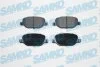 Комплект гальмівних накладок, дискове гальмо SAMKO 5SP855 (фото 1)