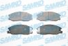Комплект гальмівних накладок, дискове гальмо SAMKO 5SP859 (фото 1)
