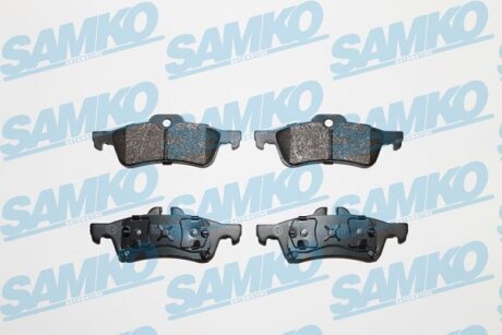 Комплект гальмівних накладок, дискове гальмо SAMKO 5SP861
