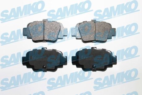Комплект гальмівних накладок, дискове гальмо SAMKO 5SP874