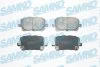 Комплект гальмівних накладок, дискове гальмо SAMKO 5SP904 (фото 1)