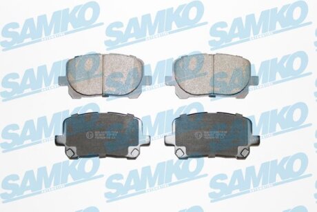 Комплект гальмівних накладок, дискове гальмо SAMKO 5SP904