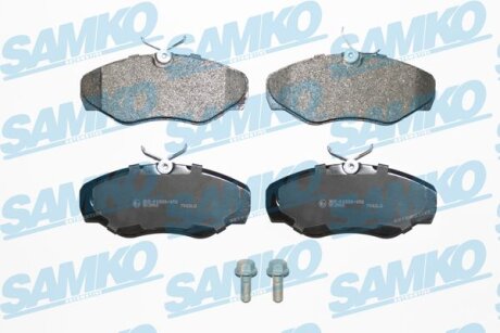 Комплект гальмівних накладок, дискове гальмо SAMKO 5SP908