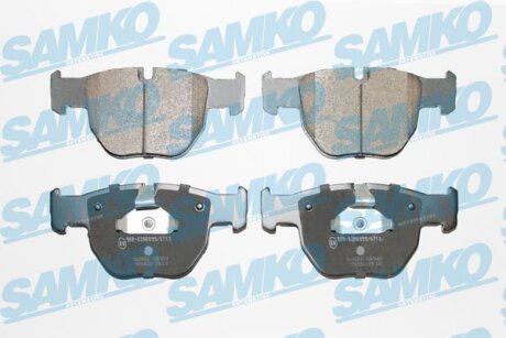 Комплект гальмівних накладок, дискове гальмо SAMKO 5SP909