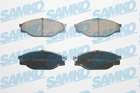 Комплект гальмівних накладок, дискове гальмо SAMKO 5SP927