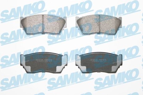 Комплект гальмівних накладок, дискове гальмо SAMKO 5SP934