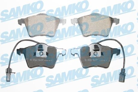 Колодки тормозные (передние) VW T4 90-03 R16 (с датчиками) SAMKO 5SP975