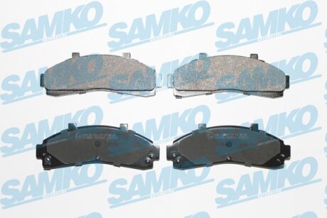 Комплект гальмівних накладок, дискове гальмо SAMKO 5SP989