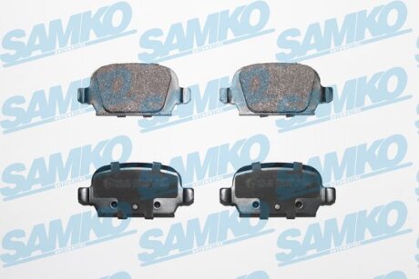Комплект гальмівних накладок, дискове гальмо SAMKO 5SP998