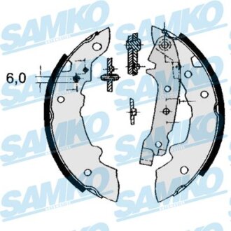 Комплект гальмівних колодок SAMKO 84320
