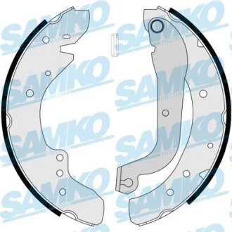 Колодки гальмівні барабанні Fiat Ducato 82-> (254x57) (LPR-) SAMKO 87105