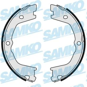 Комплект гальмівних колодок, стоянкове гальмо SAMKO 89080