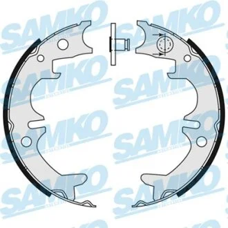 Комплект гальмівних колодок, стоянкове гальмо SAMKO 89140