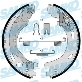 Комплект гальмівних колодок, стоянкове гальмо SAMKO 89570