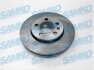 Диск гальмівний пер. VW Bora, Polo 9N, Golf 4/5, Octavia Tour, Fabia (256mmx22mm) (-LPR) SAMKO A1461V (фото 1)