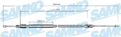 Тросовий привод, стоянкове гальмо SAMKO C0120B
