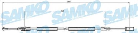 Тросовий привод, стоянкове гальмо SAMKO C0213B