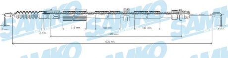 Тросовий привод, стоянкове гальмо SAMKO C0262B