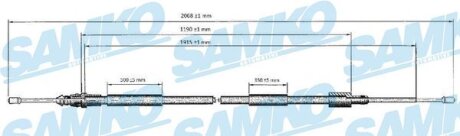 Тросовий привод, стоянкове гальмо SAMKO C0620B