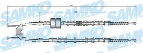 Тросовий привод, стоянкове гальмо SAMKO C0652B