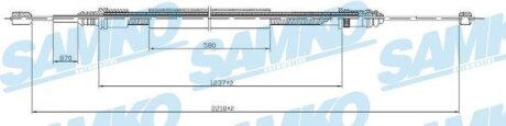 Тросовий привод, стоянкове гальмо SAMKO C0704B