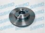 Диск гальмівний пер. Nissan Primera, Maxima, Almera Tino, X-trail 00-> (d280x28mm) (LPR-) SAMKO N2002V (фото 1)