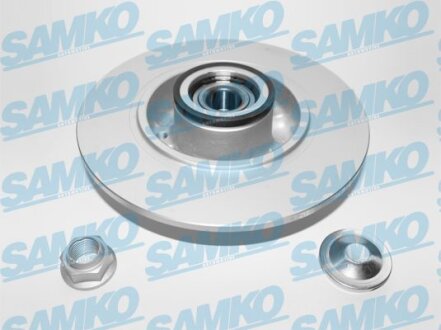 Диск гальмівний зад. Renault Megane IV (d260x8mm) з підш. (LPR-) SAMKO R1076PRCA