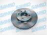 Диск гальмівний пер. VW Caddy II, Golf II-III, Passat B3/B4, Vento, Polo, (256mmx20mm) (LPR-) SAMKO V2161V (фото 1)