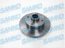 Диск гальмівний зад. VW Golf II-III, Passat B3/B4, Jetta (226x10mm) (LPR-) SAMKO V2241P (фото 1)