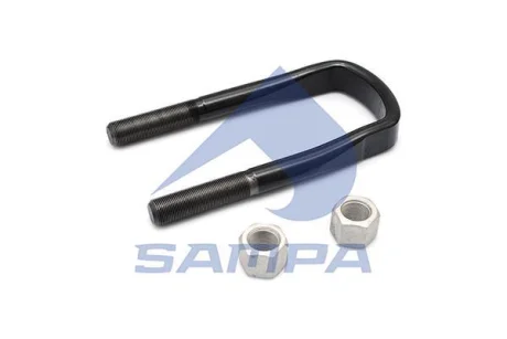 0595841 Стремянка рессоры с болтами (M22x1,5/82x223) SAMPA 050.397/1