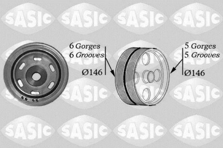 - Шків колінвалу SASIC 2150017