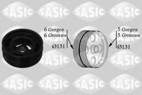 - Шків колінчастого валу SASIC 2156042
