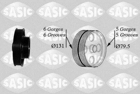 - Шків колінчастого валу SASIC 2156063