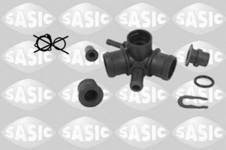 Фланец системы охлаждения VAG A3/GOLF IV -06 загл.+стопор+пр-ка SASIC 3206003