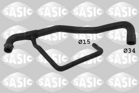 Шланг гумовий сист. охолоджен. SASIC 3400031