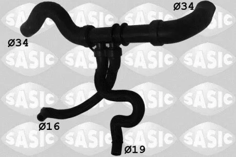 Шланг гумовий сист. охолоджен. SASIC 3404101