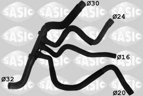 Шланг гумовий сист. охолоджен. SASIC 3404122