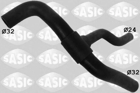 Шланг гумовий сист. охолоджен. SASIC 3406095