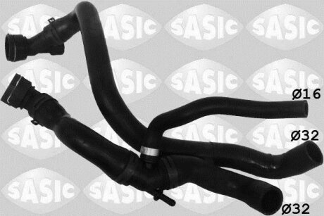 Шланг гумовий сист. охолоджен. SASIC 3406119