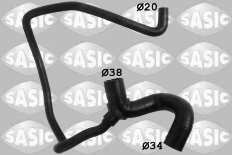 Патрубок радіатора Opel Astra H 1.6/1.8i 04-10 (нижній) SASIC 3406258