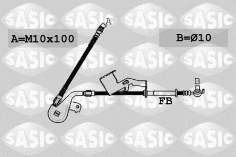 - Гальмівний шланг SASIC 6600029