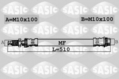 - Гальмівний шланг SASIC 6600043