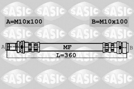 - Гальмівний шланг SASIC 6600048