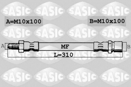 - Гальмівний шланг SASIC 6606124