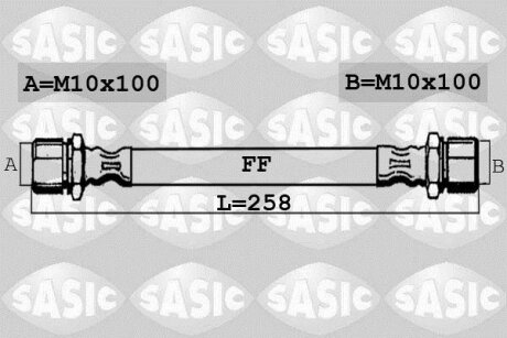 - Гальмівний шланг SASIC 6606204