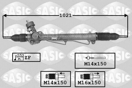 - Кермова рейка SASIC 7006141