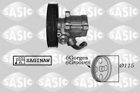 - Насос гідропідсилювача керма SASIC 7070005
